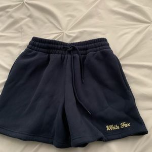white fox boutique sweat shorts